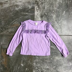 Crewcuts Lavender Top with Silver Accents